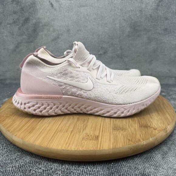 Nike Epic React Flyknit Shoes Womens Size 9 Pink Running Sneakers AQ0070-600 - Picture 1 of 10
